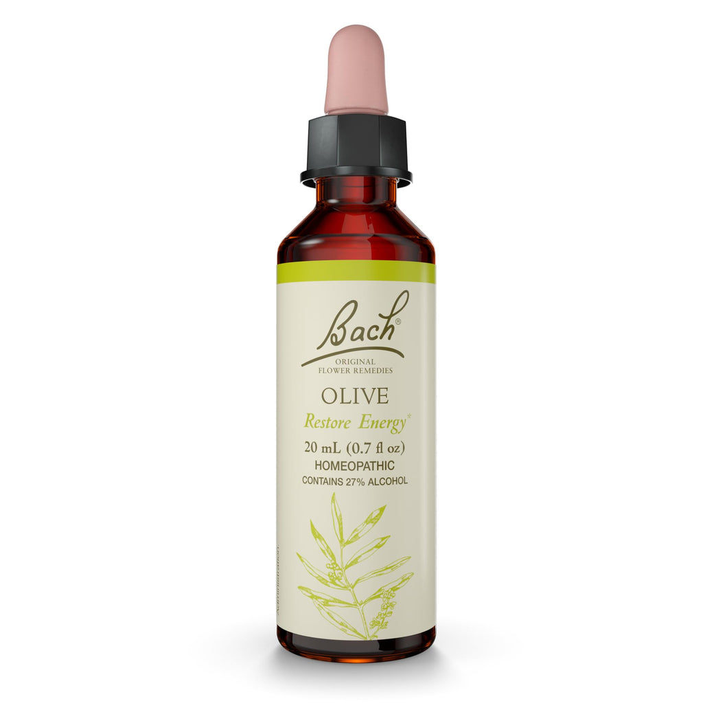 Bach Original Flower Remedies, Olive - Restore Energy - Natural Homeopathic Flower Essence for Emotional Balance - Vegan, Gluten