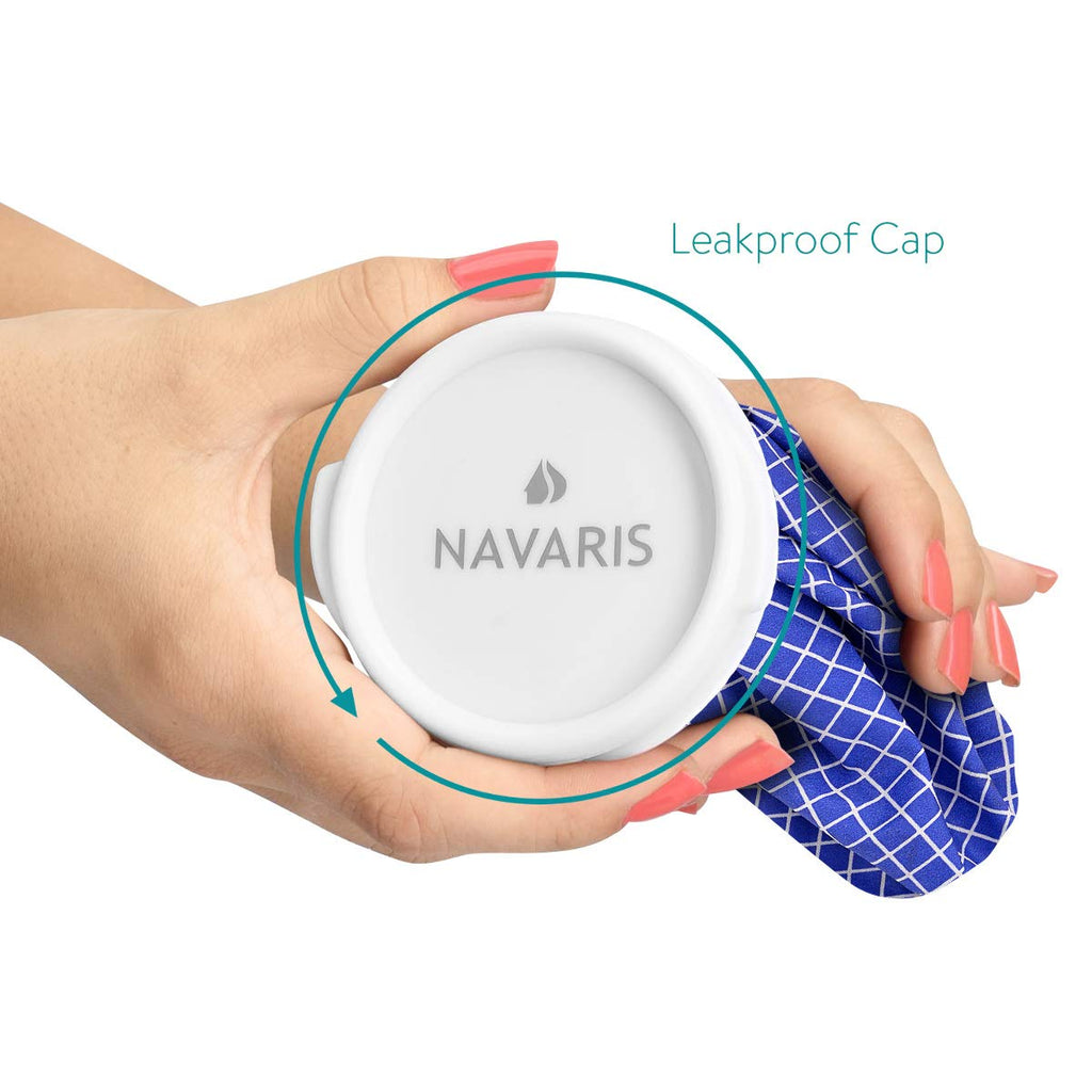 Navaris Set of Hot and Cold Bags - Reusable Ice Bag Hot Water Bottle for Knee, Back, Shoulder