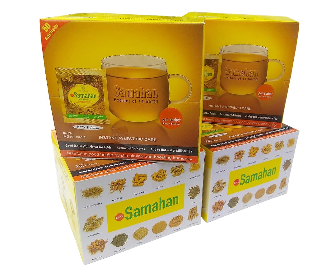 Samahan Instant Ayurvedic CareExtact Of 14 Herbs (200 Sachets), Pack Of 1