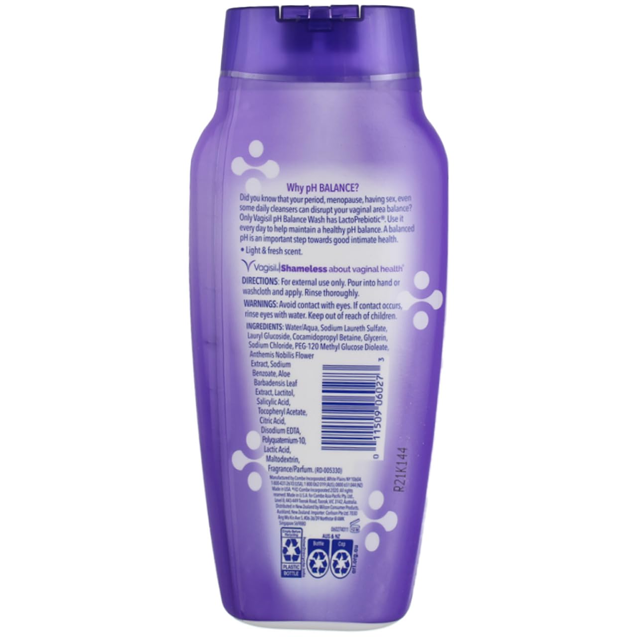 Vagisil Feminine Wash pH Balanced, Light & Fresh 12 oz (Pack of 4)