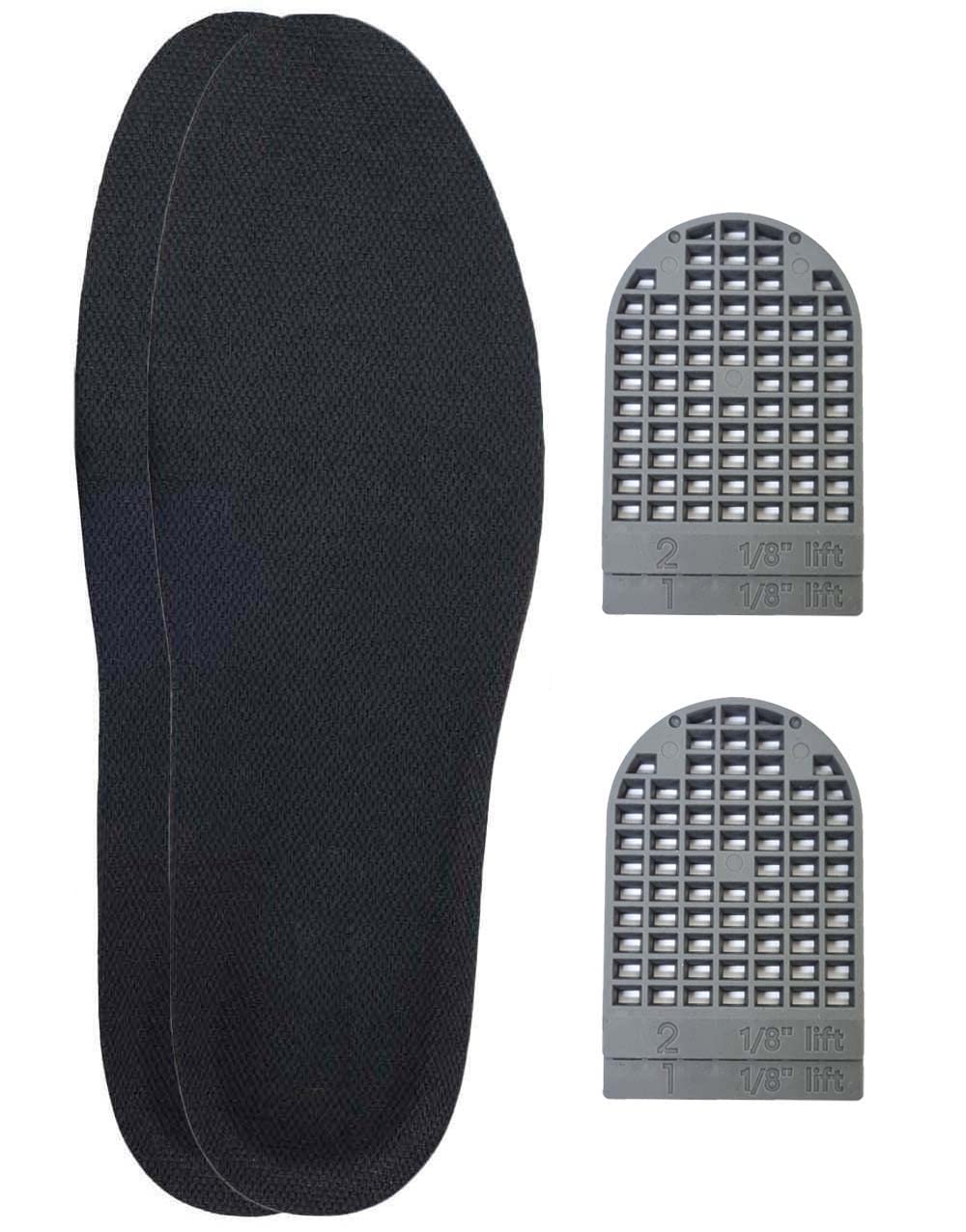 1/8 Inch(3mm) Full Length Insoles and Additional Lifts for Leg Length Discrepancies (2 Rights(Large))