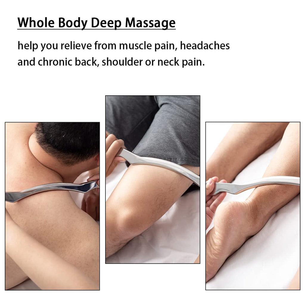 Allshow Gua Sha Scraping Massage Tool, IASTM Tool for Large Muscles, Soft Tissue Mobilization, 13.5 Inch Long