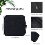 Sanitary Napkin Storage Bag with Zipper,Portable Leather Waterproof Menstrual Cup Pouch Sanitary Napkin Pads Storage Bags,Femini