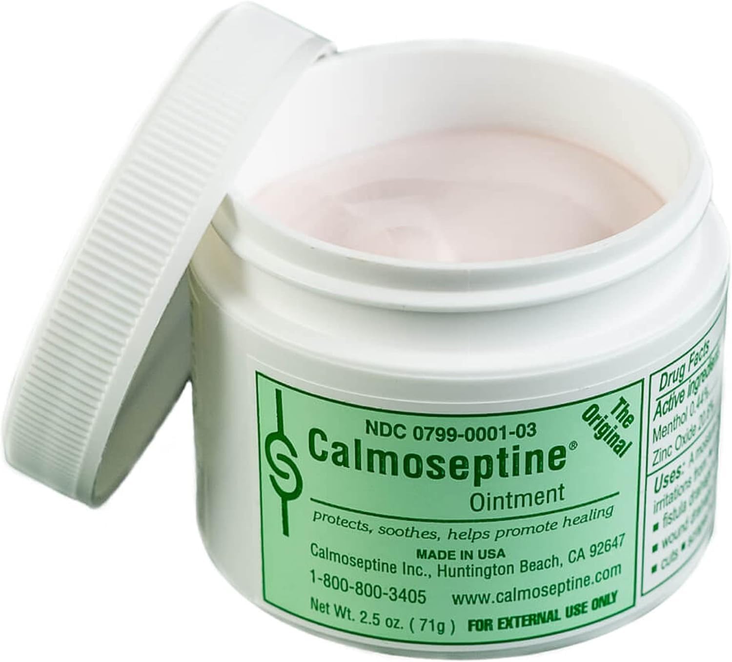 CALMOSEPTINE Diaper Rash Ointment Jar, 2.5 Oz (2 Pack)