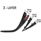 3-Layer Unisex Height High Increase Shoe Insoles for Men Women Shoe Pad Lift Kit Air Cushion Heel Inserts 3 Layer (2.75 / 7cm)