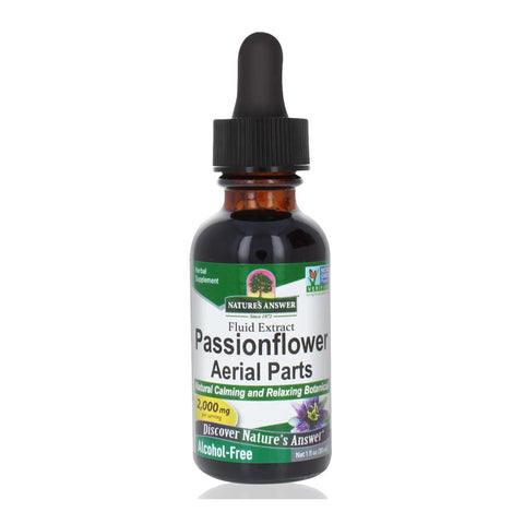 Nature's Answer Passion Flower with Organic Low Alcohol 2000mg 1oz Extract | Supports Relaxation | Vegan, Vegetarian, Vegan, Non