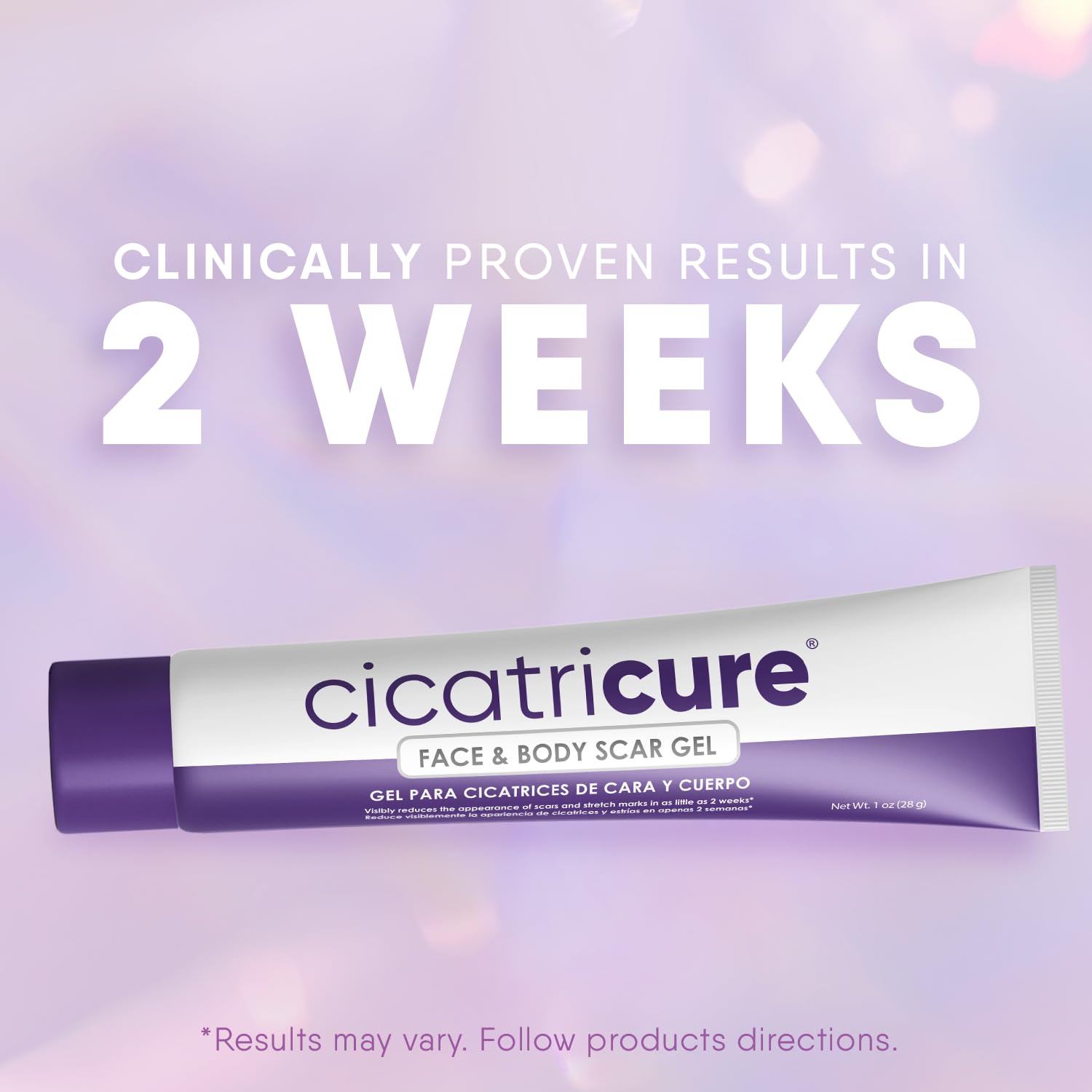 Cicatricure Face & Body Advanced Scar Gel, Scar Treatment for Old & New Scars, Fades Stretch Marks Away, Surgical Scars, Injurie