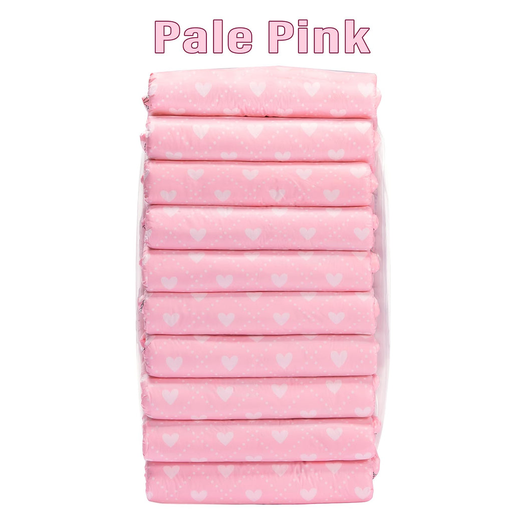 Littleforbig Printed Adult Brief Diapers 10 Pieces - Blushing Baby Pale Pink (Medium 28-38)