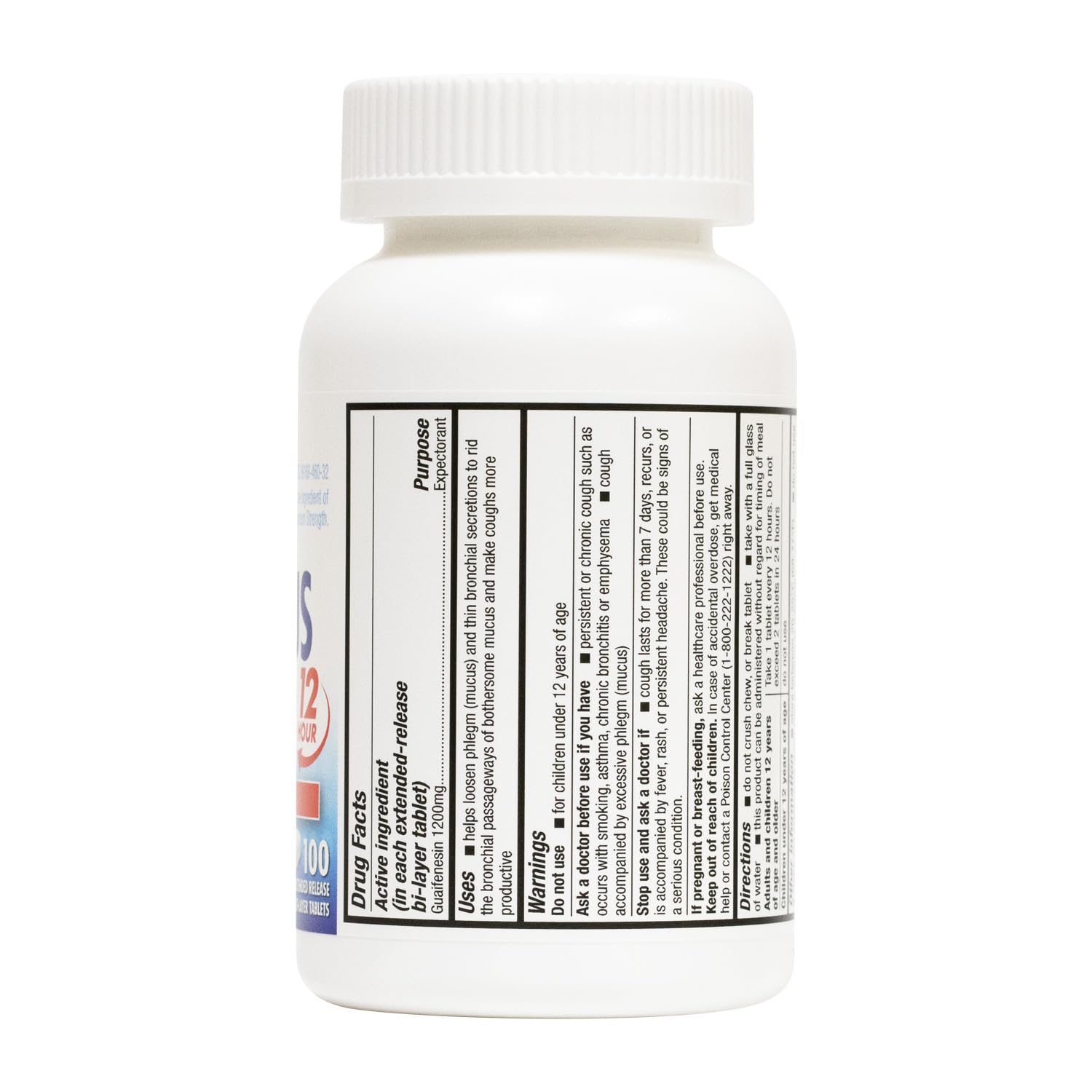 HealthA2Z Mucus Relief | Guaifenesin 1200 mg | 50 Tablets | Maximum Strength | 12 Hour | Expectorant | Relieves Chest Congestion