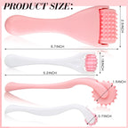Tondiamo 2 Pcs Muscle Roller Stick Fascia Body Cellulite Face Muscle Massage Roller Manual Massage Tools for Muscles Relief Neck