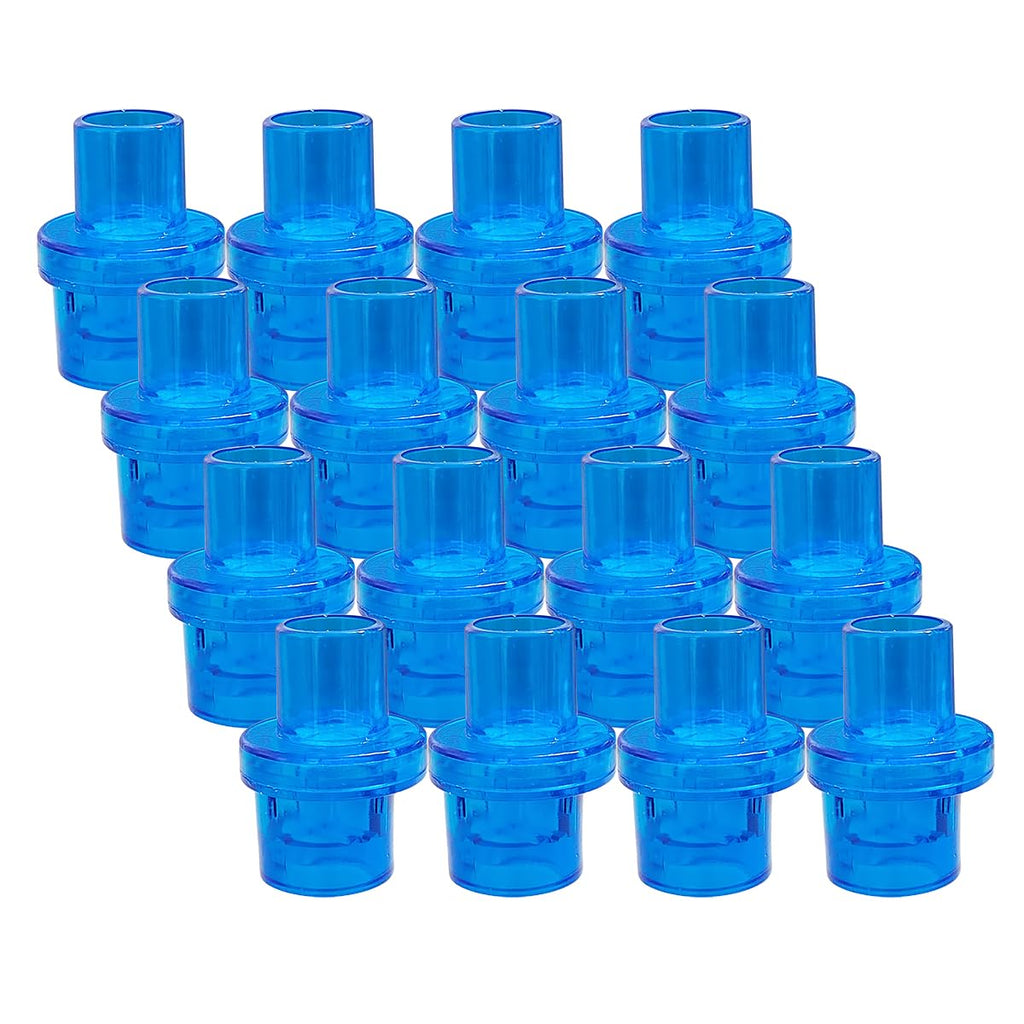 ELYSAID Pack of 100pcs CPR Rescue Mask Training Valves CPR One Way Valve for Training Mask - Individually Wrapped