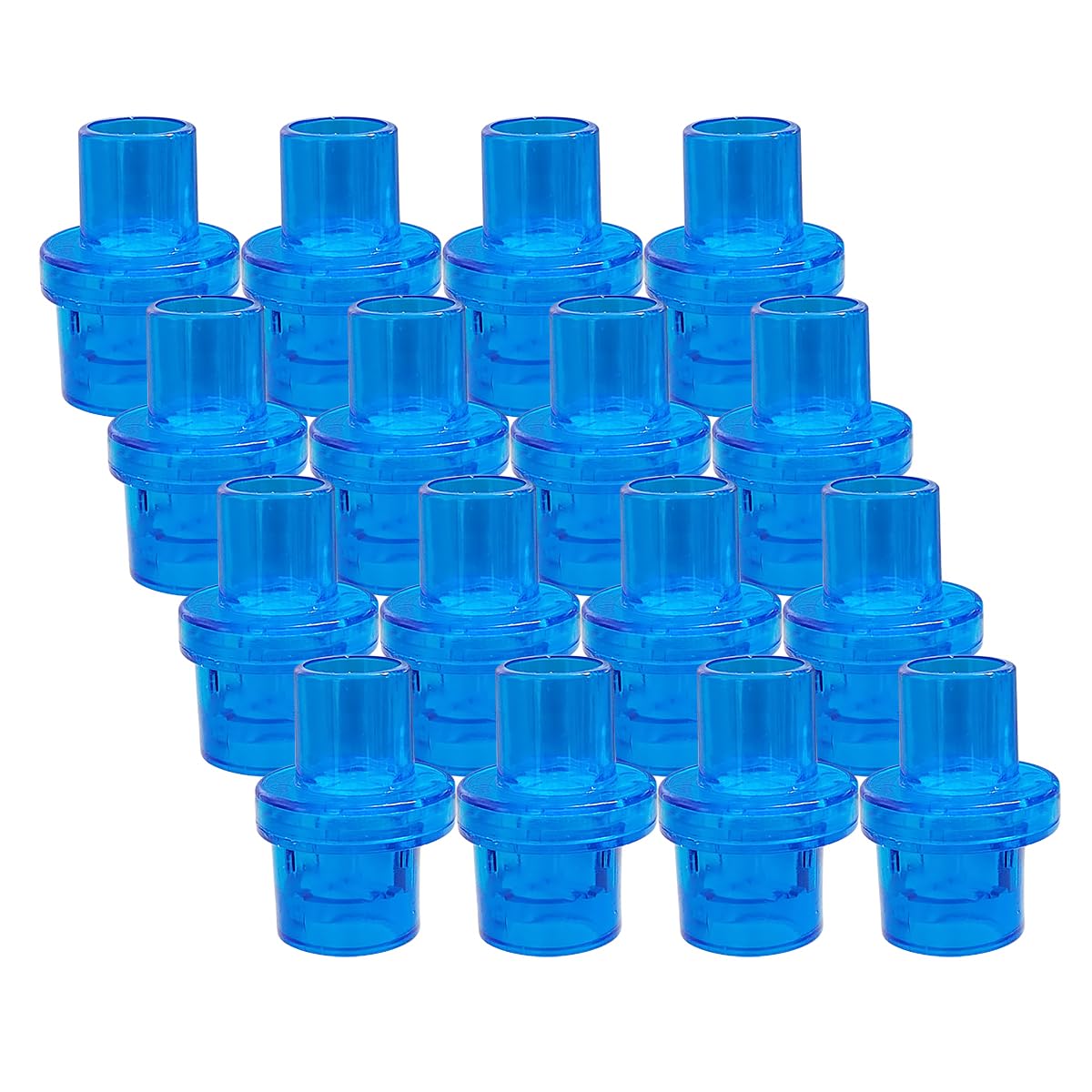 ELYSAID Pack of 100pcs CPR Rescue Mask Training Valves CPR One Way Valve for Training Mask - Individually Wrapped