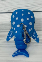 Bath and Body Works Blue and White Shark Pocketbac Hand Sanitzer Holder