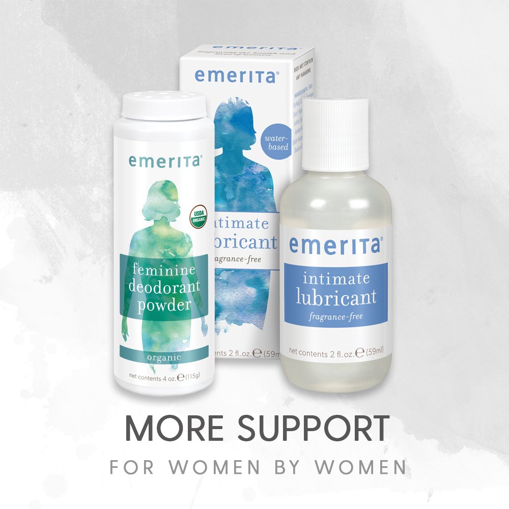 Emerita Personal Moisturizer with Aloe and Vitamin E, 4-Ounce Bottles (Pack of 2)