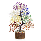 7 Chakra Tree - Crystal Tree of Life, Birthday Gifts for Women, Christmas Gifts, House Warming Gift, Chakra Healing Crystals Pos