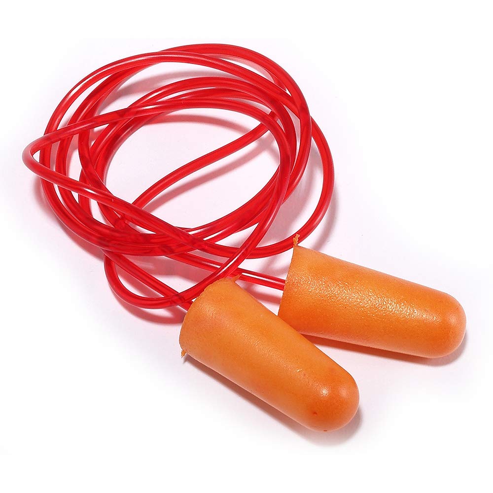 Cordova Safety Products Encore Orange Foam Pu Ear Plugs, Corded, Nrr 33 Db, 100-Pack,Orange