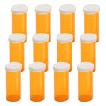 Empty Plastic Pill Bottles with Easy Open Snap Caps (Not Child Resistant), Prescription Medication Vials, Clear Containers Pill 