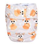 Sigzagor Teen Adult Cloth Diaper Nappy Reusable Washable for Disability Incontinence (Baby Fox)