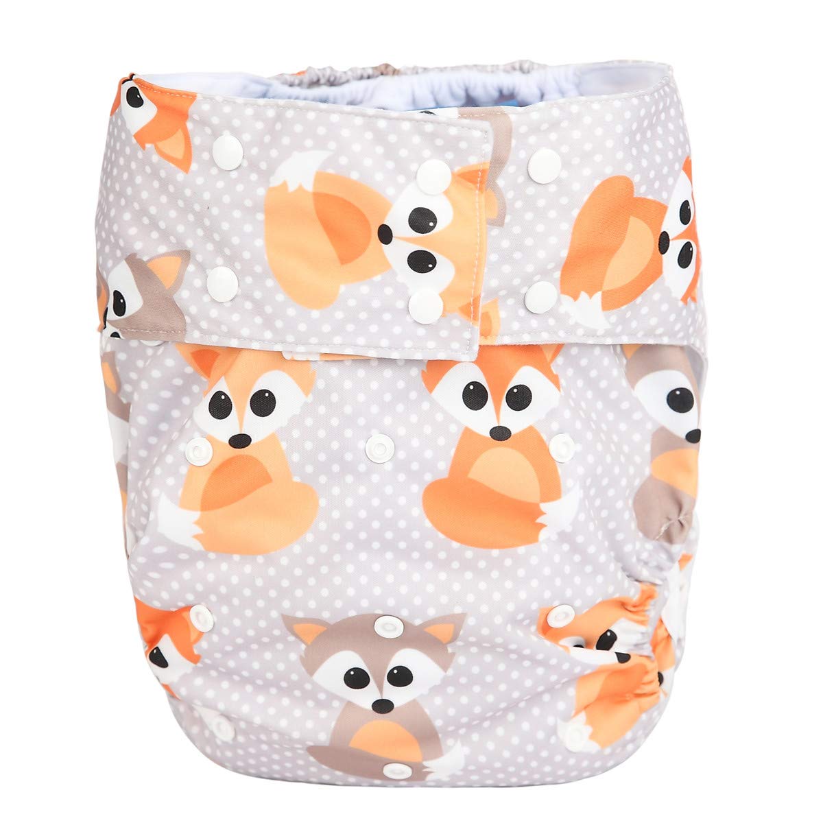 Sigzagor Teen Adult Cloth Diaper Nappy Reusable Washable for Disability Incontinence (Baby Fox)