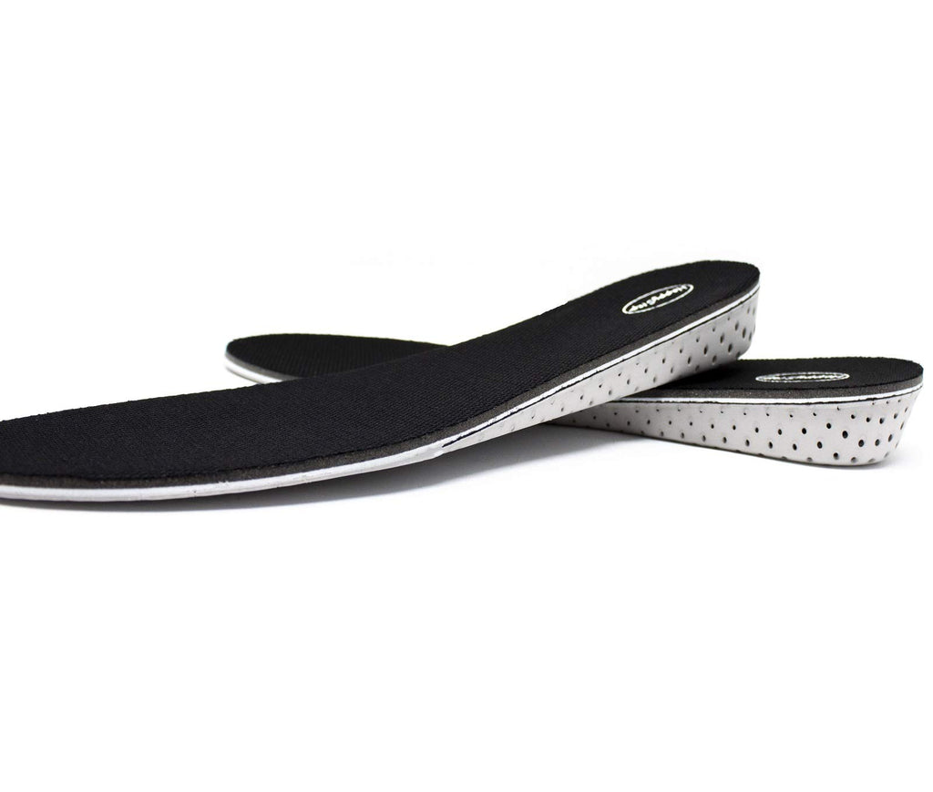 HappyStep Full Length Memory Foam Height Increase Insoles for Men Size 5-10 (1 Pair 3cm Height Insoles) Black