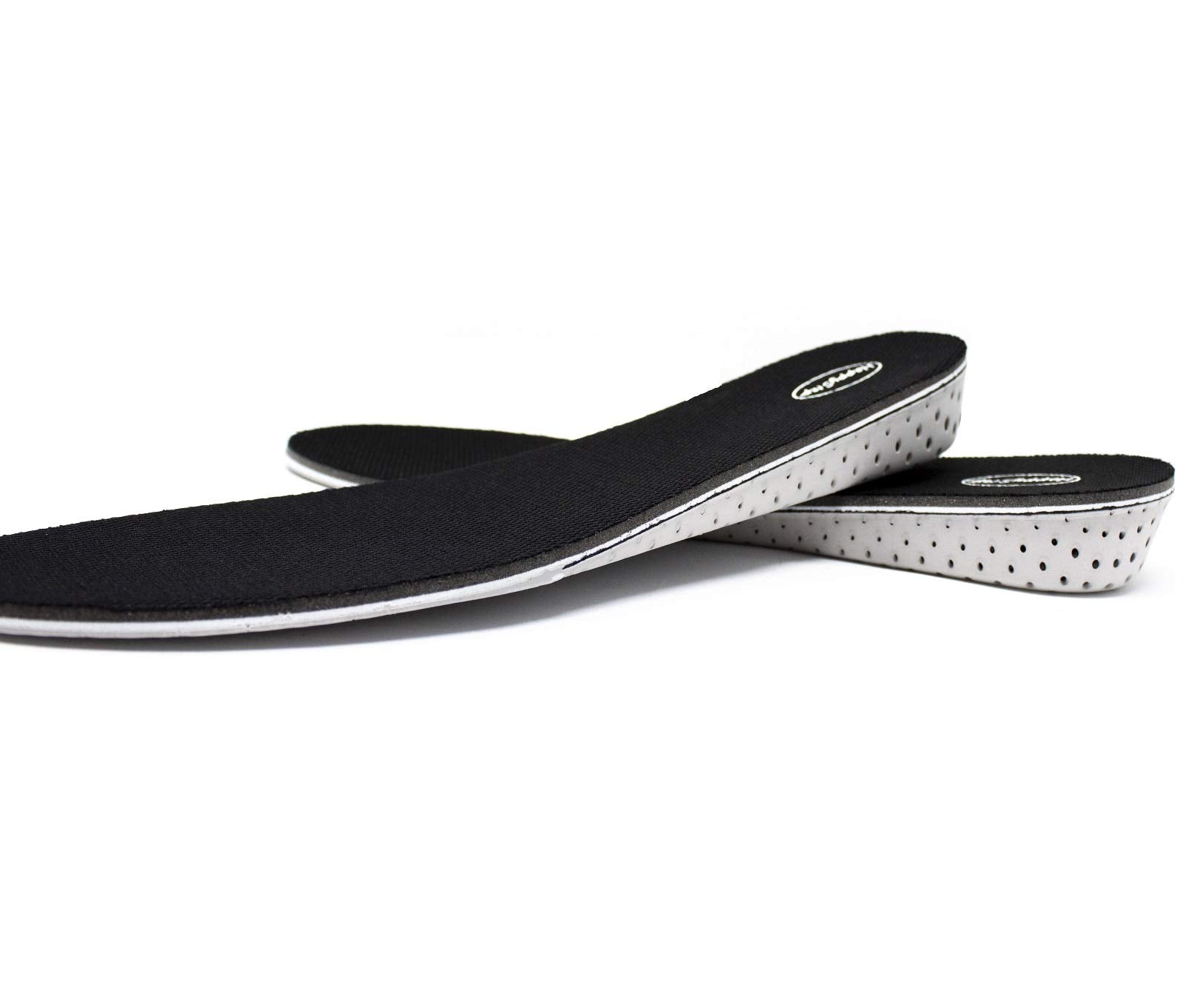 HappyStep Full Length Memory Foam Height Increase Insoles for Men Size 5-10 (1 Pair 3cm Height Insoles) Black