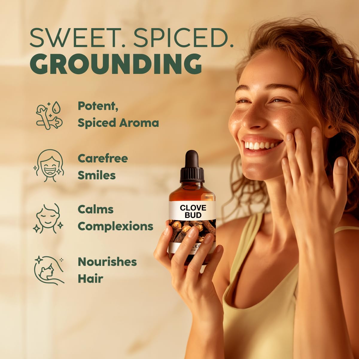 Kukka Clove Oil for Teeth and Gums - 4 Fl Oz - 100% Pure Natural Clove Essential Oil - Steam distilled from Flower Buds for Pote