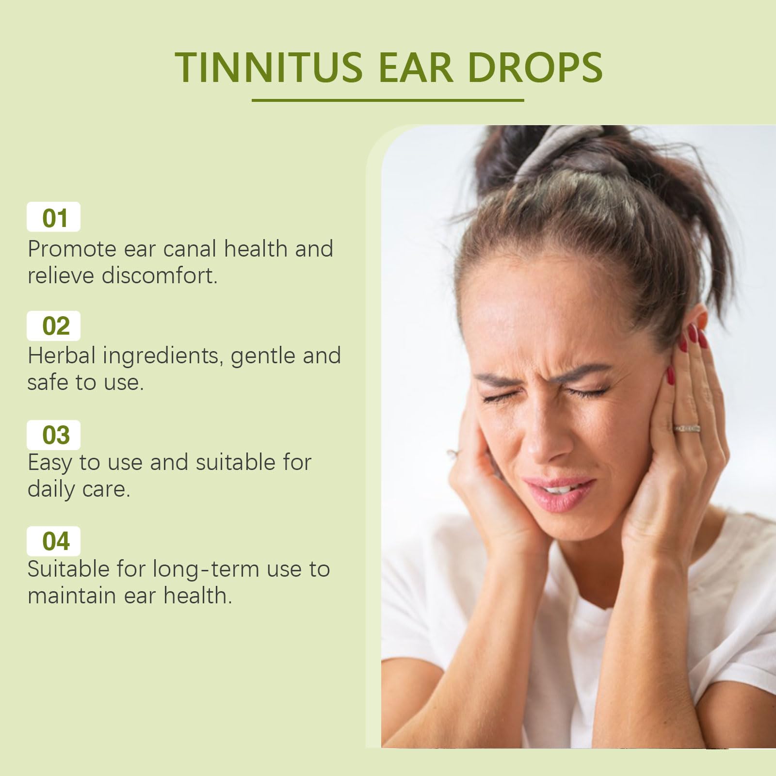 Befada Tinnitus Relief for Ringing Ears - Ear Drops to Reduce Noise, Soothe Clogged Ears and Promote Clear Hearing, Plant-Based