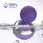 MANFLY Neck Massage Ball, Home Waterproof Rechargeable Handheld Muscle Massager (Purple)