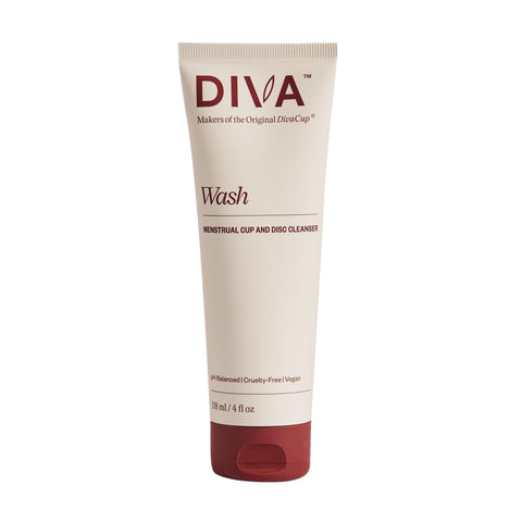 DIVA Wash - Menstrual Cup & Disc Cleanser - Requires One Drop Only - Wash for Period Care - 100% Plant-Based Cleansing Wash - Fr
