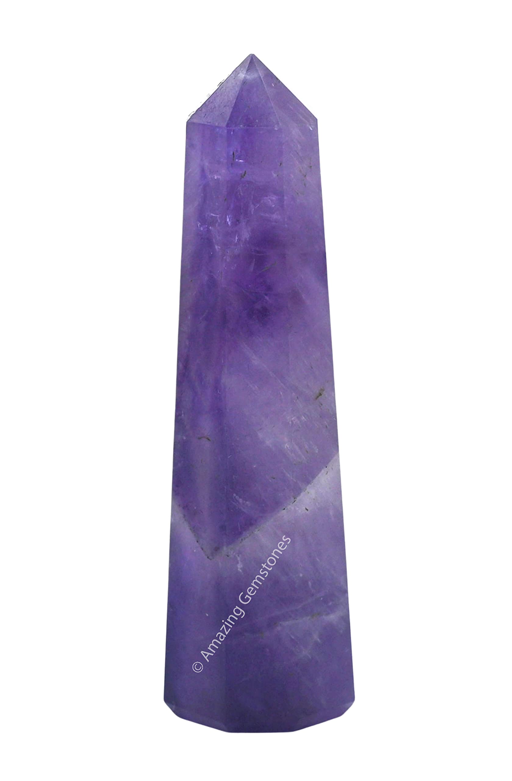 Amethyst Crystal Towers ~ Natural Healing Crystal Point Obelisk for Reiki Healing and Crystal Grid (2 to 3 INCH)