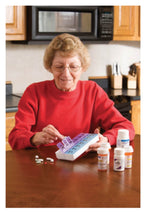 Apex Twice-A-Day Weekly Pill Organizer 1 ea (Color may vary) ( Pack of 6)