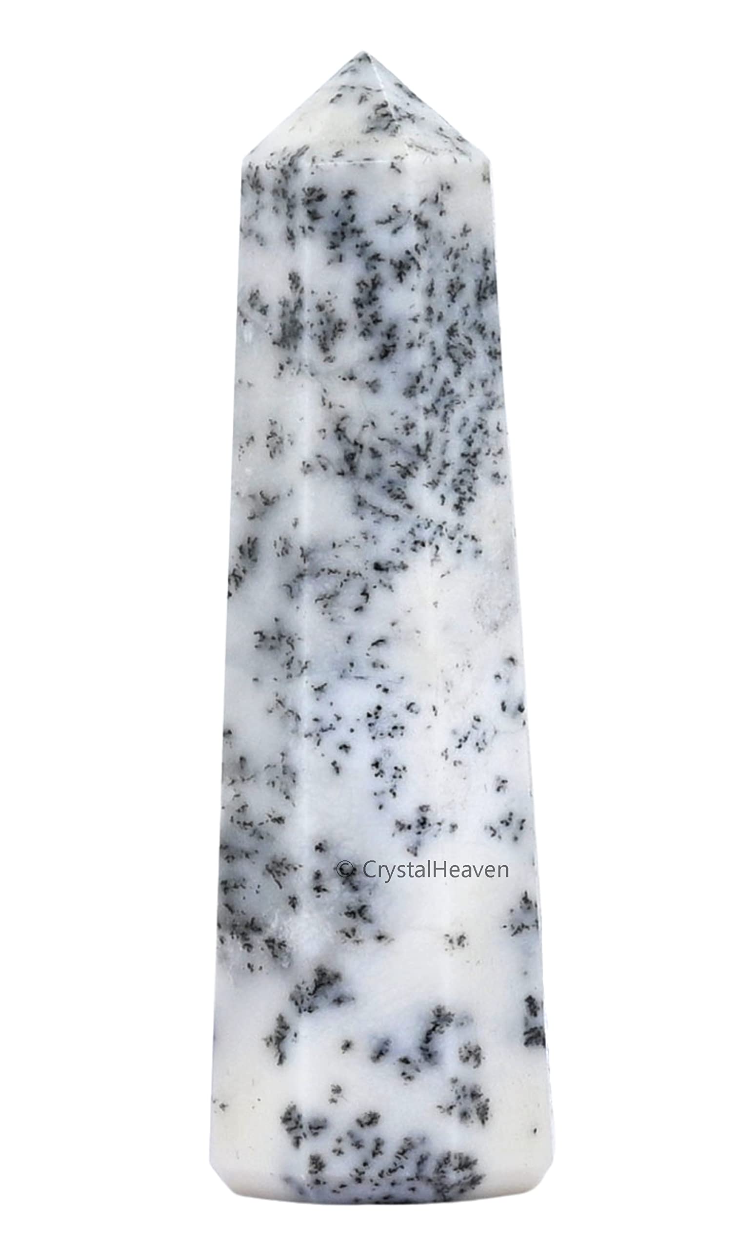 Crystal Heaven Dendrite Opal Crystal Tower Obelisk Point For Chakra, Healing And Balancing  Aaa Grade Original Certified Gemsto