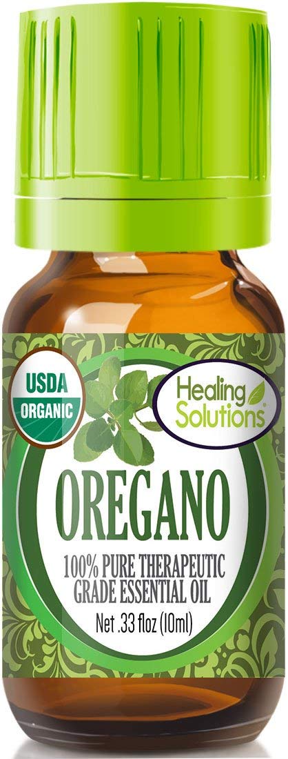 Healing Solutions Organic 10ml Oils - Oregano Essential Oil - 0.33 Fluid Ounces