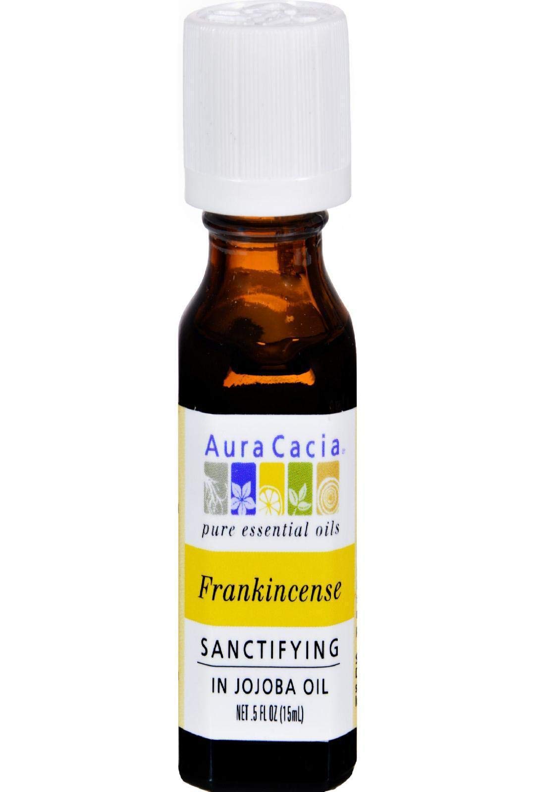 Aura Cacia Precious Essential Frankincense Jojoba, 0.5 Ounces