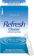 REFRESH Classic Lubricant Eye Drops Single-Use Containers 50 Each (Pack of 2)