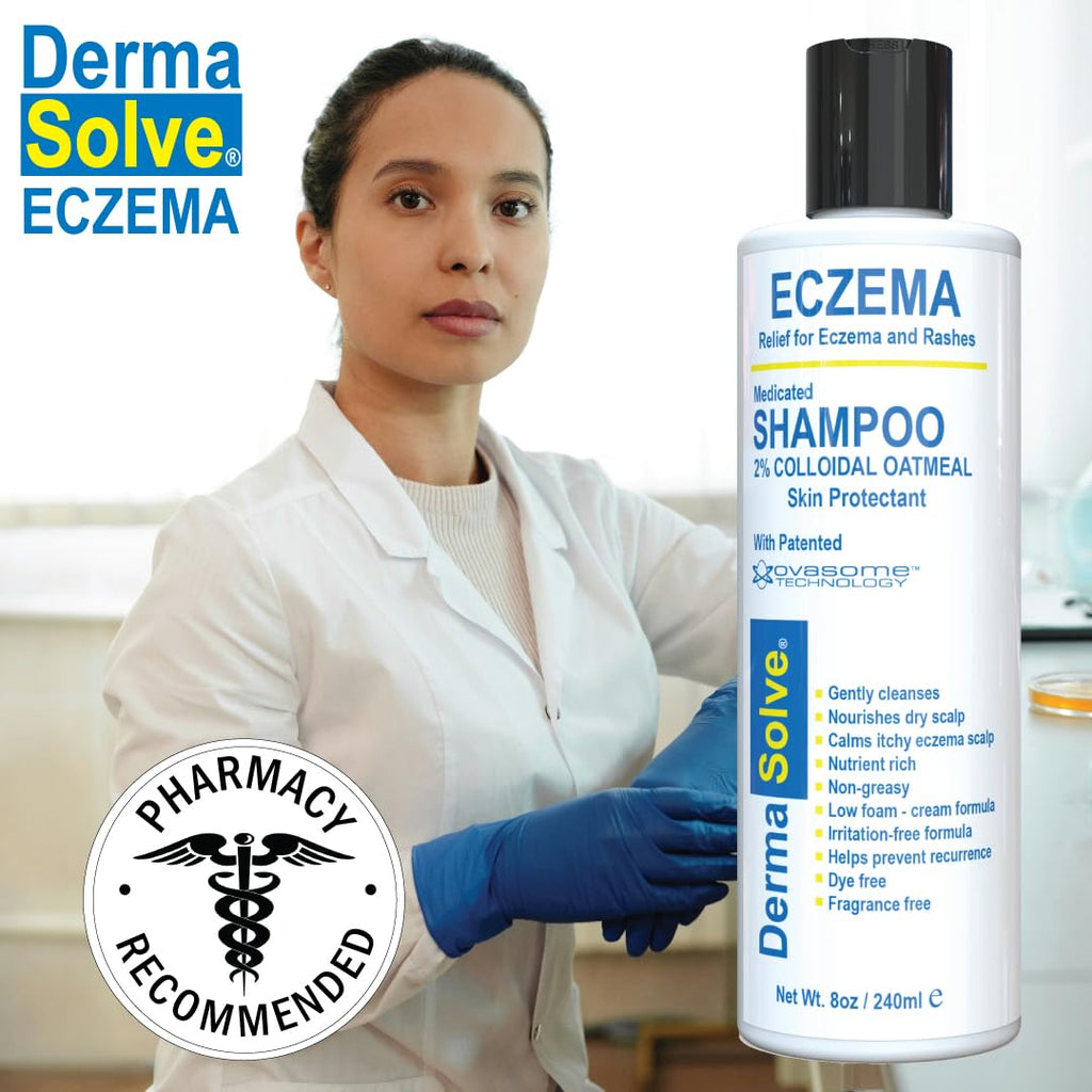 Eczema Shampoo & Conditioner (Combo Pack) - Flare Control Scalp & flake Relief Therapy that Protects, Moisturizes, and Repairs S