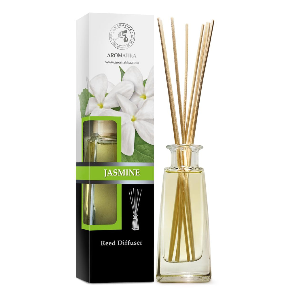 Jasmine Reed Diffuser 3.4 Fl Oz (100ml) - Home Fragrance - Air Freshener - Scented Diffuser - Gift - Spa - Home - Office - Bouti