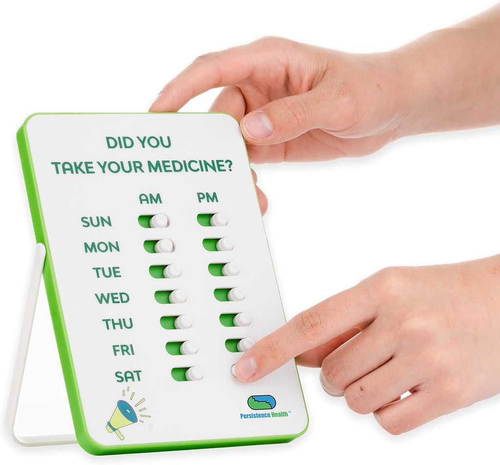 Medication Tracker & Pill Reminder | Visual Reminder Alarm | 7 Day AM PM Medication Reminder | Take and Slide | No More Second-g