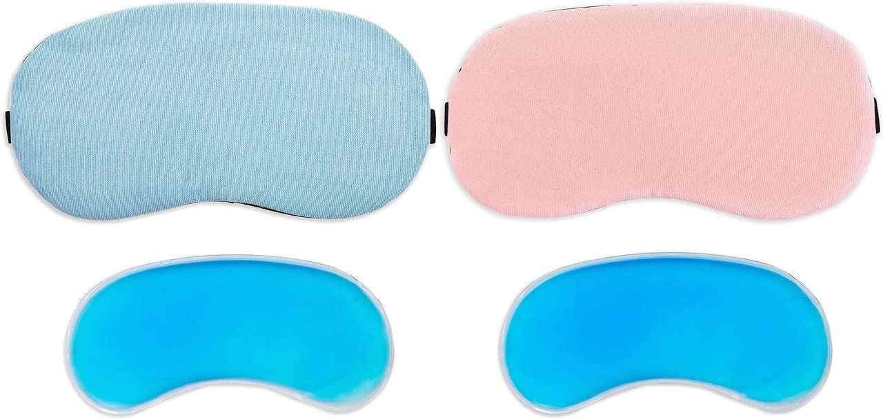 Soft Smooth Blindfold Sleeping Eye Mask With Cooling Pad For Couples Men & Women