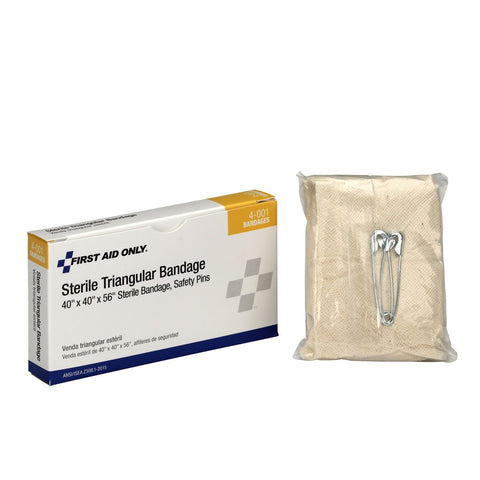First Aid Only 4-001 Large Sterile Triangular Bandage, 40 x 56 in, 1 Per Box