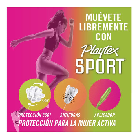 Playtex Sport Tampons, Super Absorbency, Fragrance-Free - 18ct