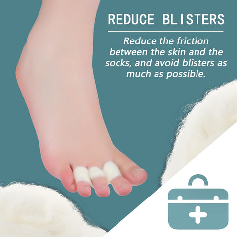 Lambs Wool for Toes Lambs Wool Cushion for Bunion Soft Toe Separator Wool Pads Blister Prevention Cushion for Feet Lambs Wool To