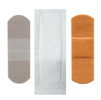 200 Sheer Plastic Flexible Adhesive Bandages with Non-Stick Pad - Strong Sterile 1x3 Bandage for Wound Care for First Aid Kits -