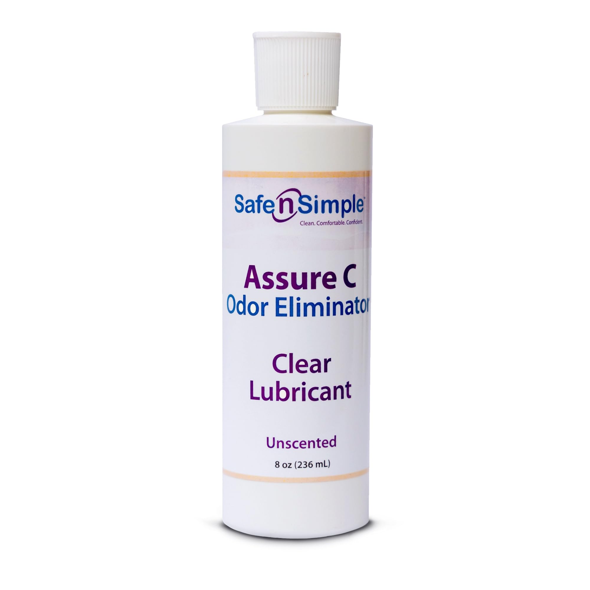 Safe n Simple Assure C - Clear Lubricating Ostomy Pouch Deodorant - Colostomy Bag Odor Eliminator - Colostomy Deodorizer Lubric