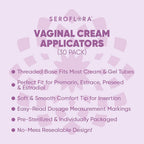 SEROVERA Seroflora Disposable Vaginal Cream Applicators - Fits Premarin, Estrace, Preseed and Most OTC Gels, Lubricants, and Cre