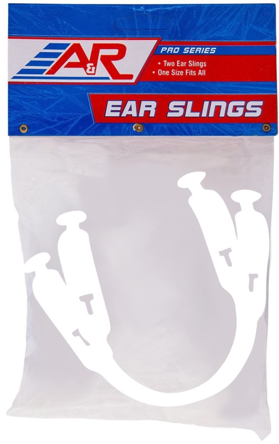 A&R Sports Hockey Helmet Ear Sling (Pair), White
