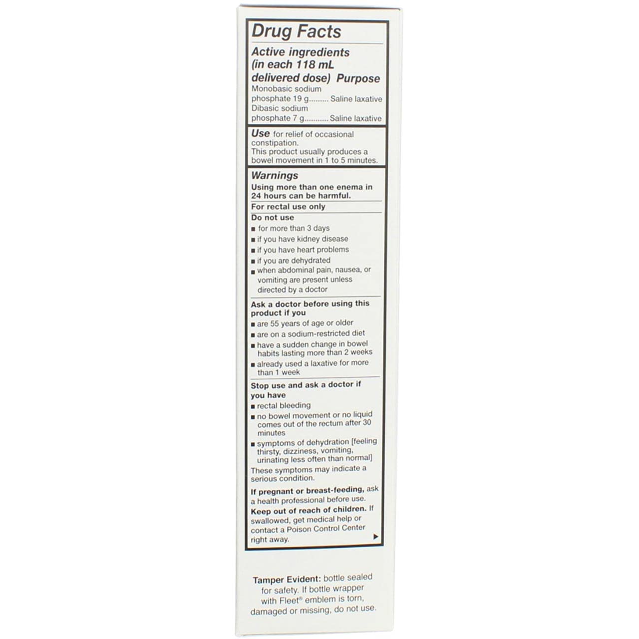 Fleet Saline Enema - Twin Pack (4.5 fl oz)