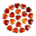 Nvzi Tumbled Polished Natural Carnelian Crystals Heart Stones, Crystals and Healing Stones Quartz Bulk for Wicca, Reiki, Healing