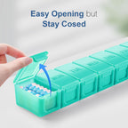 Extra Large Pill Organizer Weekly, KAPENS Daily Pill Case Box Large Capacity Compartments, 7 Day Pill Containers for Medicine Su