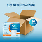 WhyWorry Incontinence Underwear for Women and Men, Disposable Adult Pull Ups with Overnight Absorbency, Leakproof, Unisex, XXLar